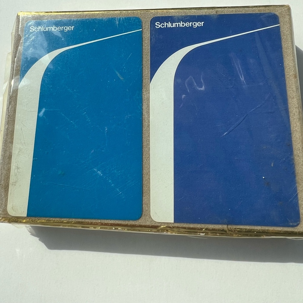 Schlumberger playing cards, two decks.